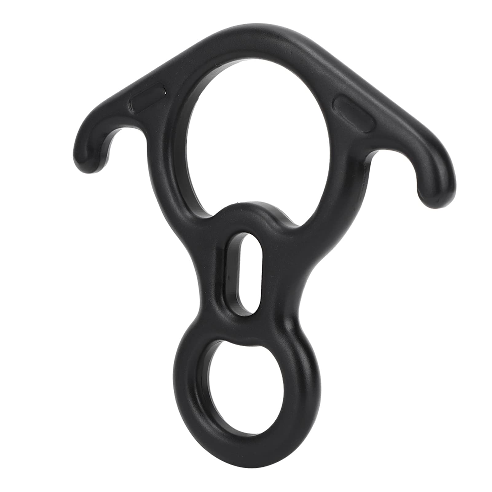 50KN Ochsenhorn-Karabiner, Abseilgerät, Luftarbeit, Rettungskletterausrüstung, Schwarz, für Klettern, Bergsteigen, Outbound-Training, Rettung usw. 7075 Luftfahrtaluminium, Hohe