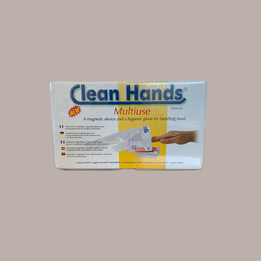Lucgel Guante higiénico Kit multiusos 3 dedos Clean Hands reutilizable para productos alimenticios – 1 unidad