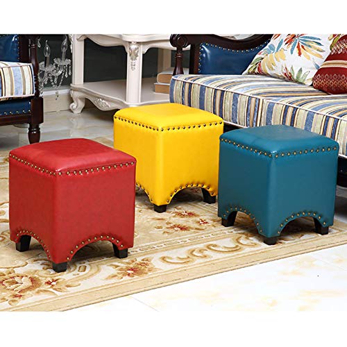 Tabouret rectangulaire et repose-pieds ottoman pour petit espace - 4