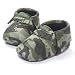 LIVEBOX Infant Baby Moccasins Soft Sole Army Camouflage Anti-Slip Tassels Prewalker Toddler Shoes (L: 12~18 Months, Camo Green)