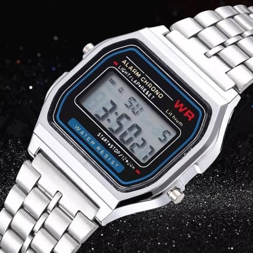 Image of Acnos Premium Brand Digital 4 Colours Square Dial Unisex Wrist Watch for Men Women Pack of 1 (WR)