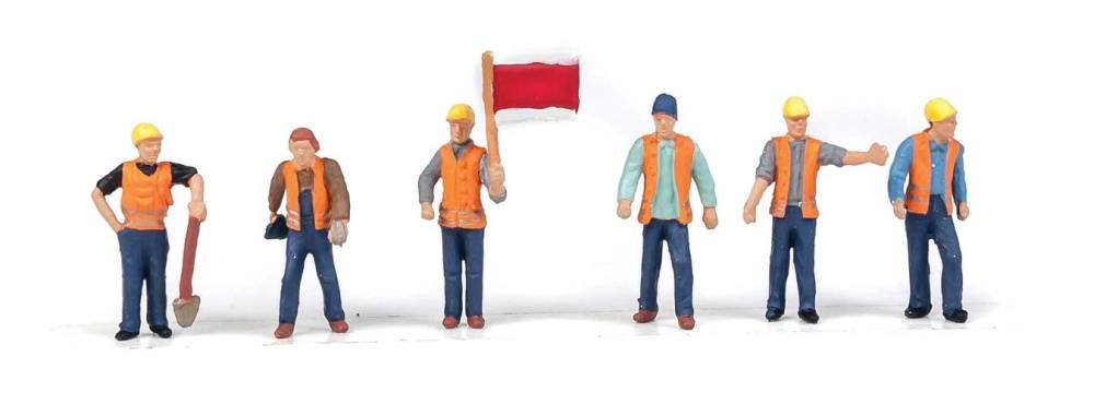 Walthers SceneMaster HO Scale Figures/People Railroad Track Workers (6-Pack) #2
