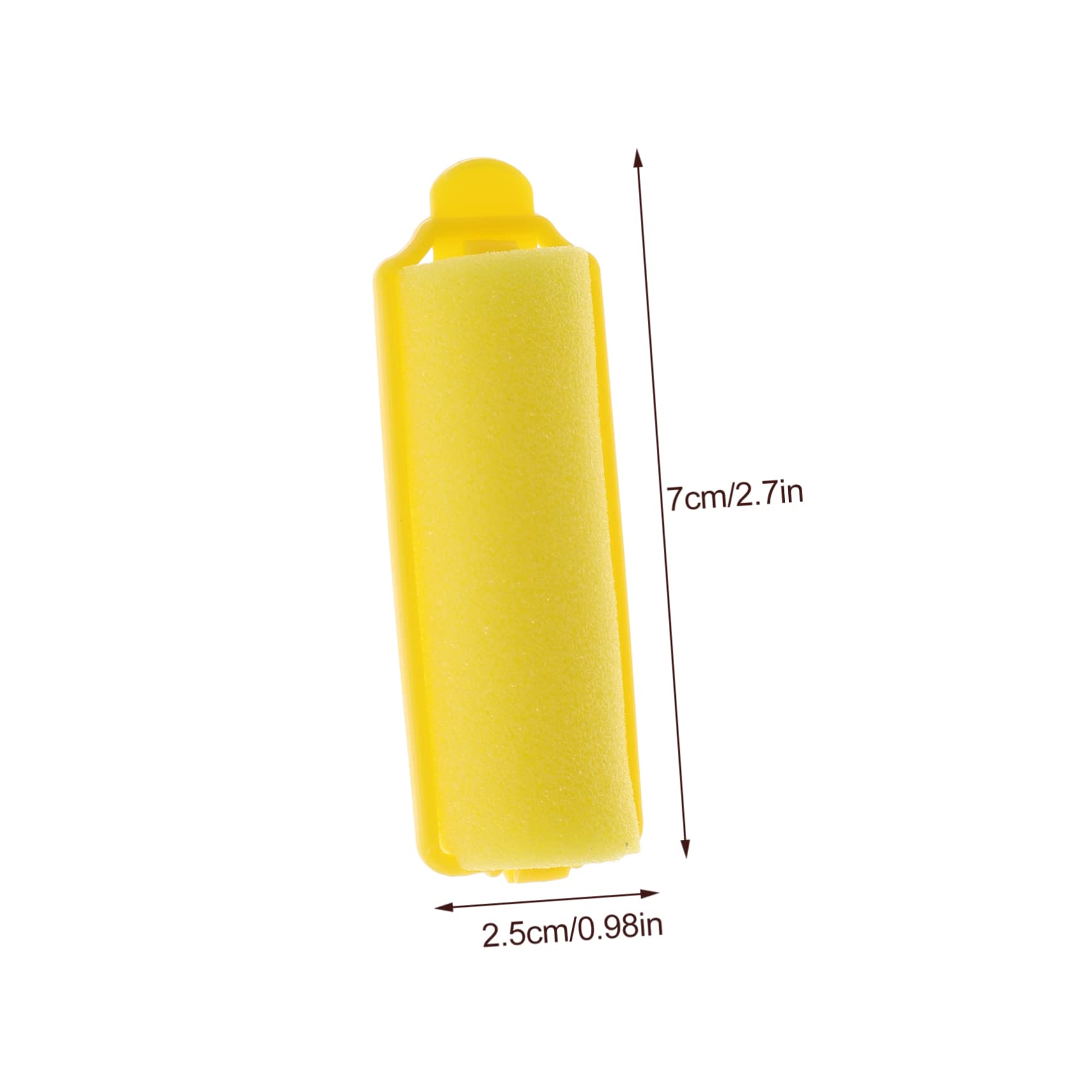 SMASOLO 24Pcs Sponge Hair Rollers DIY Hair Styling Curlers for Bangs Waves Hair Root Curlers Random Colors for Womens Hair Volume Retro Styles