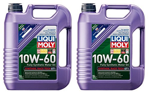 Liqui Moly Synthoil Race Tech GT1 10W-60 Motor Oil (5 Liter) - 2 Pack