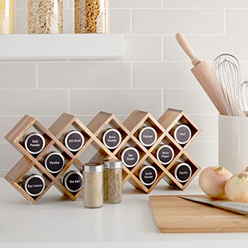 Talented Kitchen 144 Round 1.5 Inch Spice Jar Labels Preprinted, Chalkboard Seasoning Spice Labels Stickers + Numbers For Kitchen Organization And Storage (Water Resistant) #TOP2