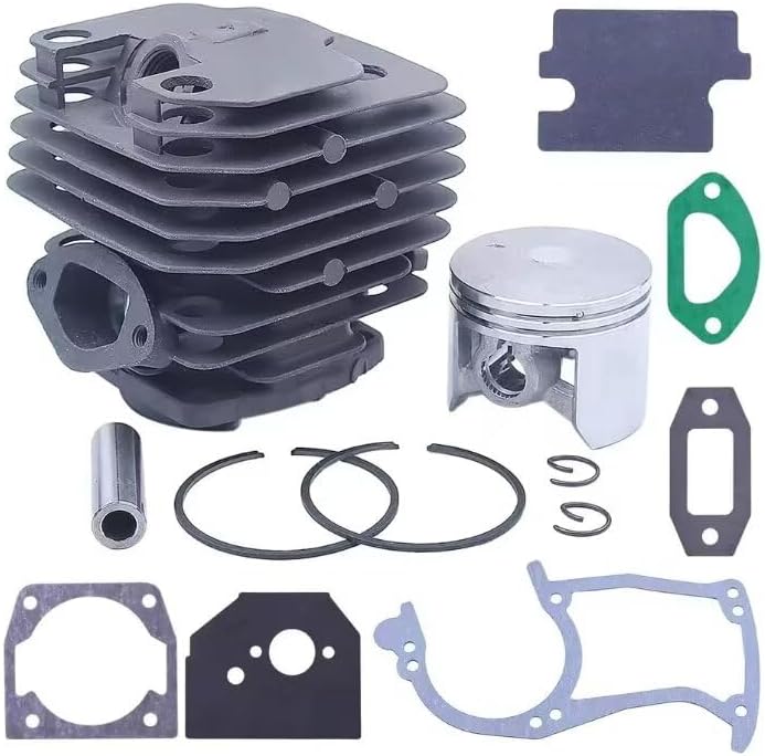 45mm Cylinder Piston Kit Carburetor Gasket Set for Chinese Chainsaw 4500 5200 5800 45cc 52cc 58cc Petrol Chainsaw
