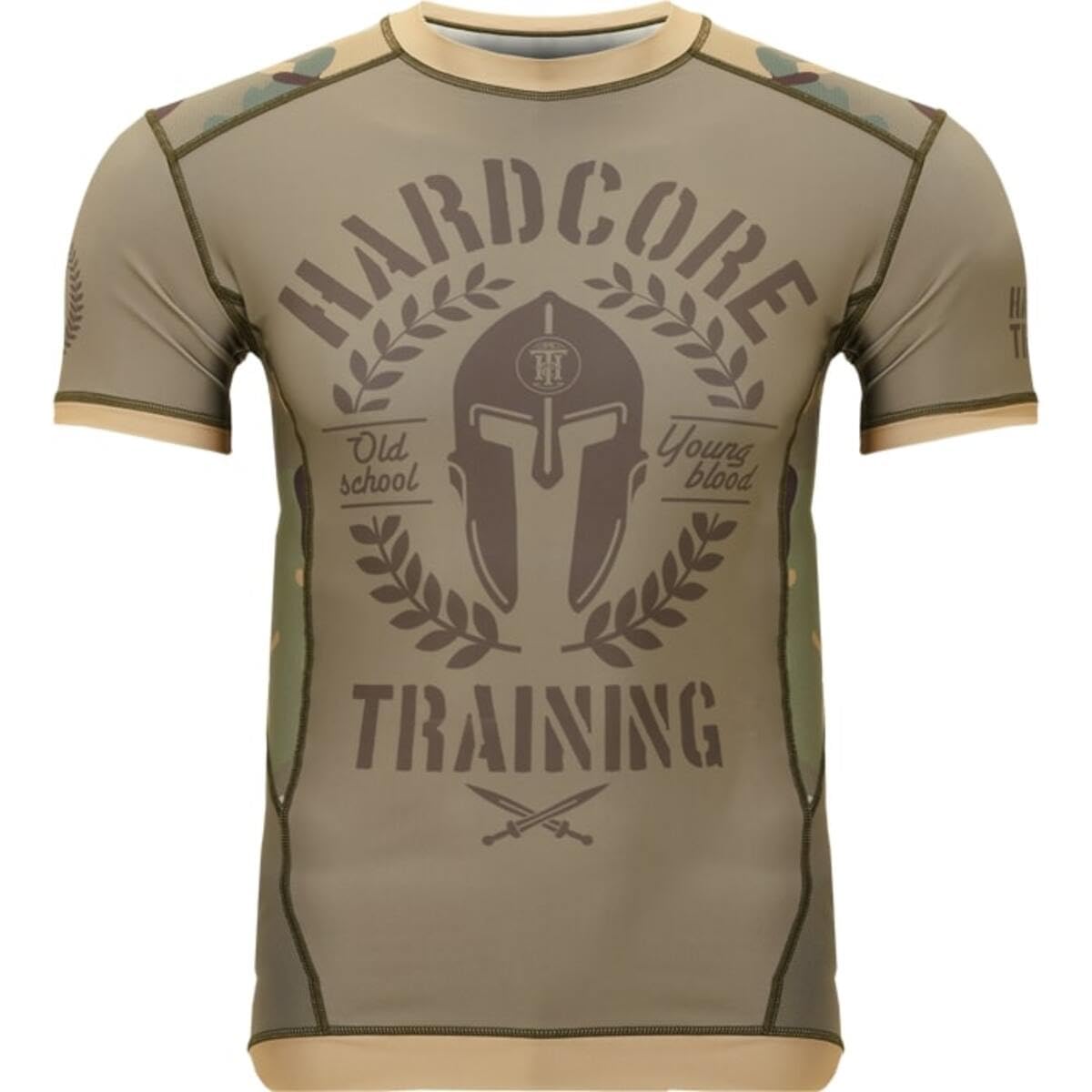 Hardcore Training Rash Guard Men's Kompressionshemd Neocamp Herren Kurzarm Grappling Jiu Jitsu MMA Fitness Boxen No Gi