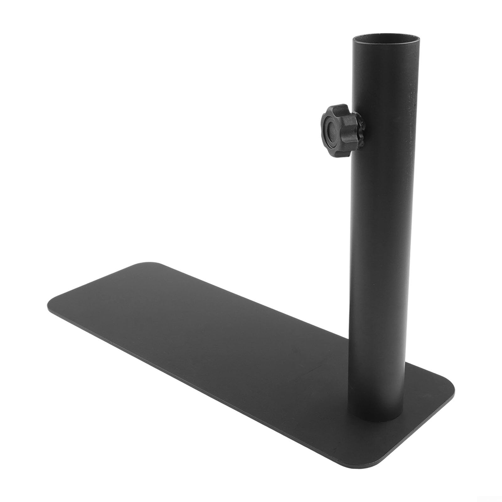 Support de pneu portable robuste en acier pour mât de drapeau jusqu'à 3,8 cm de diamètre, design amovible pour camping, tailgating et événements sportifs, noir