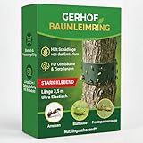 Leimring für Obstbäume, Baumleimring 3,5 m, stark klebend, Insektizidfreier Schutz gegen Frostspanner, Ameisen & Blattläuse, Nützlingsschonend, witterungsbeständig, inkl. 8 m Schnur