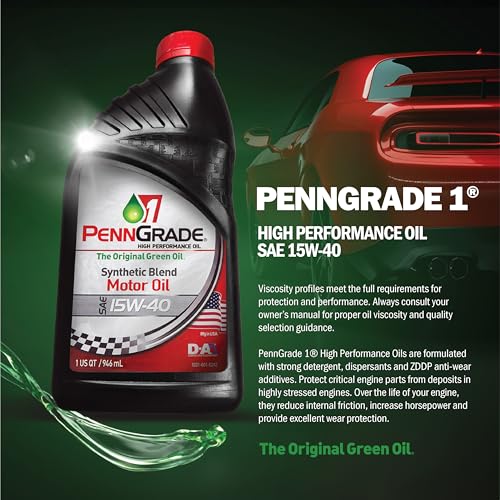 Aceite Sintético 15W-40 Penn Grade1 1 Quart miniatura 2