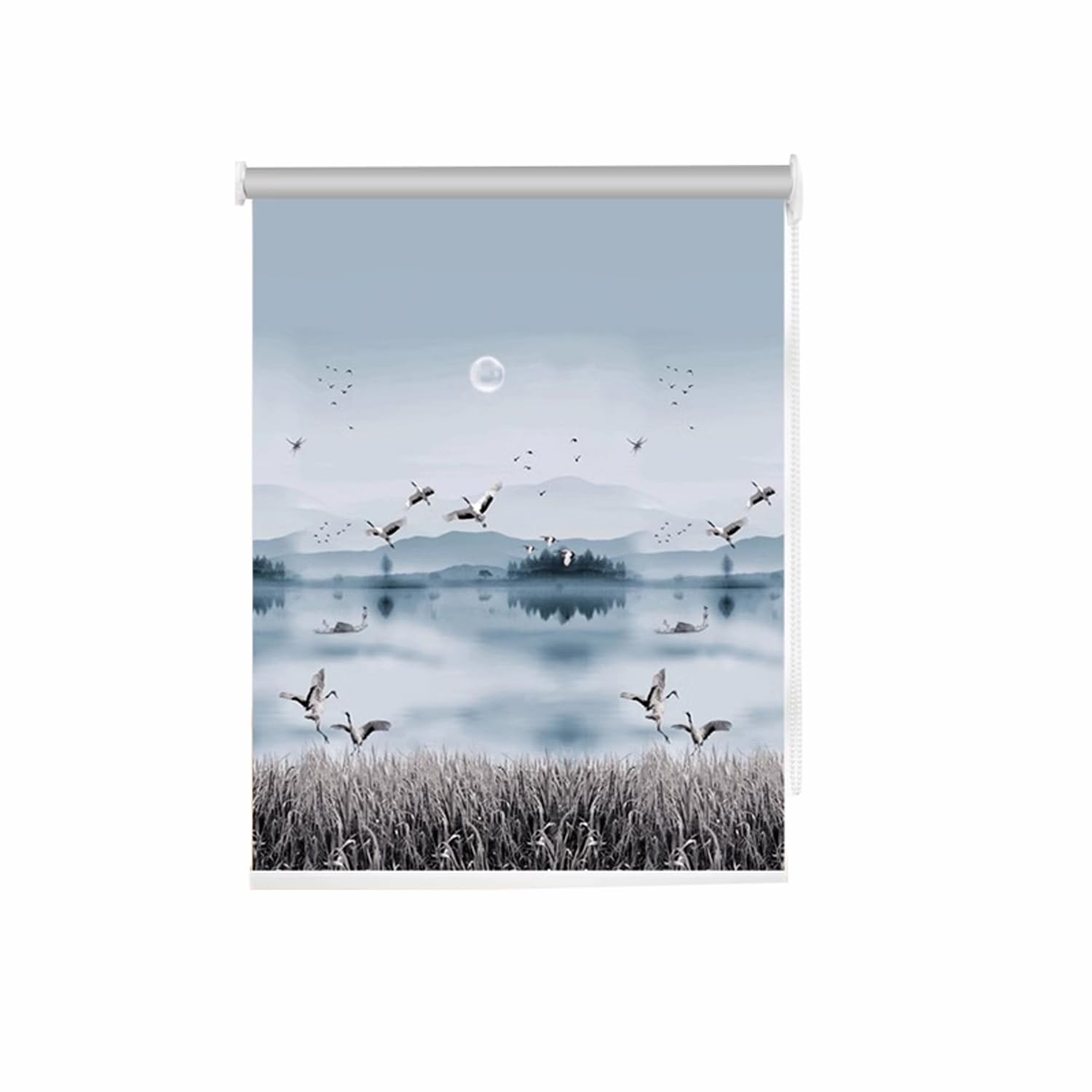 Tenda oscurante per finestra, tenda a rullo per bagno e camera da letto, facile da montare, decorazione per la casa, tenda a rullo per porte e porte (95 x 200 cm, stile)