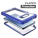 Dexnor Galaxy S10E Case with Built-in Screen Protector Clear Rugged Full Body Protective Shockproof Hard Back Defender Dual Layer Heavy Duty Bumper Cover Case for Samsung Galaxy S10E - Dark Blue