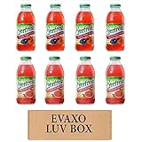 LUV BOX- variety Everfresh Juice 16 oz. pack of 8 , Everfresh Peach Plum Pear , Everfresh Ruby Red...