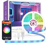 GHome Smart SL2 Upgrade Smart LED Strip Lights, 16.4ft RGB Light Compatible with Alexa, Go_sund App Control, Music Sync Color Changing Dimmable Lights, TV Light Decor, WiFi 2.4Ghz (SL2-B-Upgrade)