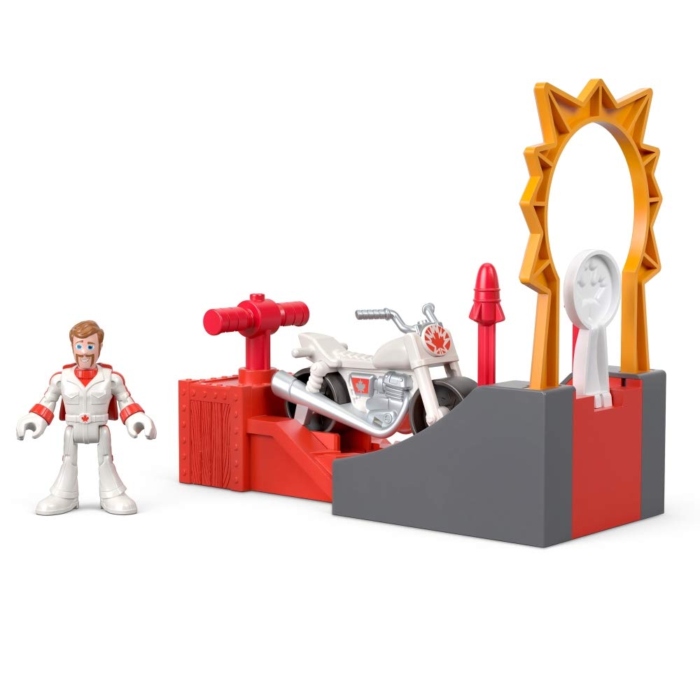 Fisher-Price Imaginext Disney Pixar Toy Story 4 Duke Caboom zestaw kaskaderski z rakietami