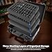 CASEMATIX Hard Shell Miniature Carrying Case - 80 Slot Figurine Miniature Storage Case with Customizable Foam Layer for Large Miniatures Compatible with Warhammer 40k, DnD & More!