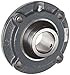 Browning VFCS-336 Medium-Duty Piloted Flange Unit, 4 Bolt, Setscrew Lock, Regreasable, Contact and Flinger Seal, Cast Iron, Inch, 2-1/4" Bore, 6" Bolt Hole Spacing Width, 7-1/8" Overall Width
