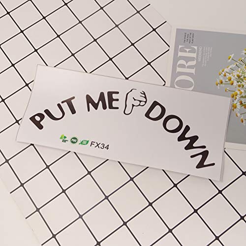 Honbay PUTMEDOWN-TOILET-STICKE 4 Sets Of Funny Reminder Decoration Put Me Down Toilet Seat Stickers Decals thumb #2