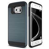Fastsun Hybrid Shockproof Rubber Protective Slim Brushed Hard Case Back Cover Compatible with Galaxy Grand Prime (Navy Blue)