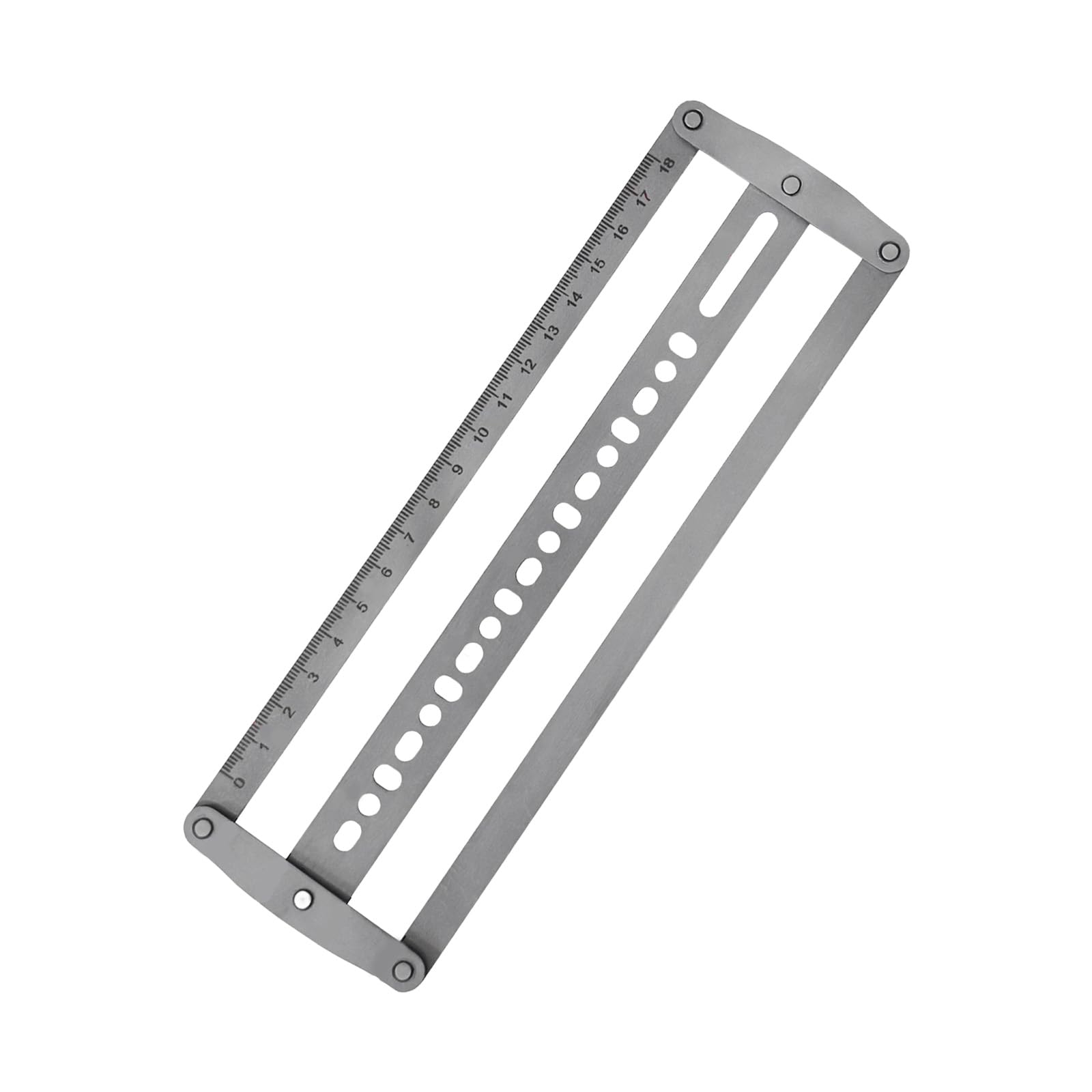 Steel Belt Center Tool for Precise 18 48mm Leather Hole Alignment in Crafting Projects Steel Hole Positioning