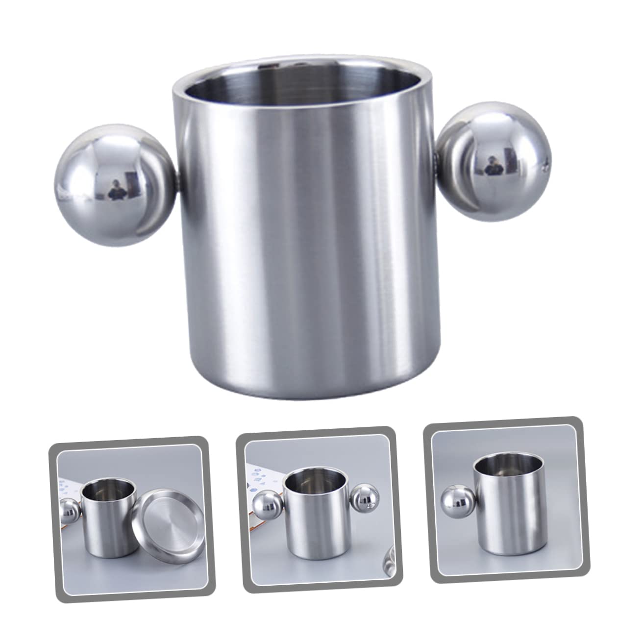 Hemobllo Lot De 2 Gobelets À Double Paroi En Acier Inoxydable Pour Camping Randonnée Eau Café Usage Domestique