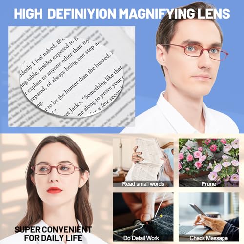 Image of 4 Packs Lightweight Reading Glasses for Women Men Blue Light Blocking Readers 1.0 1.5 2.0 2.5 3.0 4.0