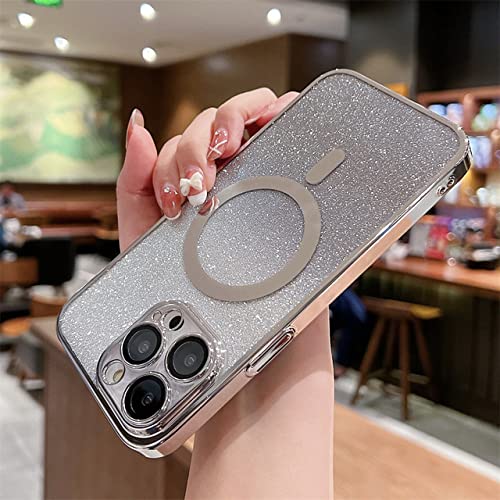 Coque dégradée de luxe iPhone 12 antichoc compatible induction aimantée SilverSF