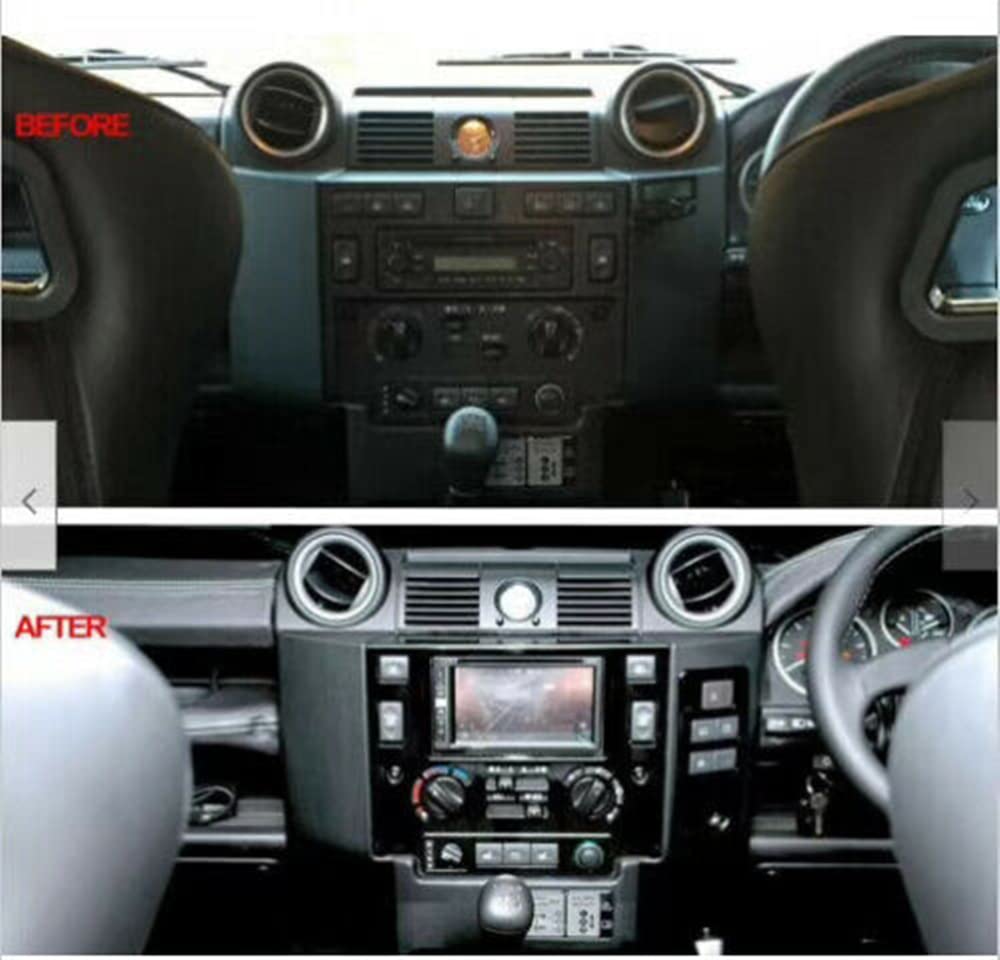 Kit de panneau de façade double DIN pour Land Rover Defender 90/110 L316 2007-2016