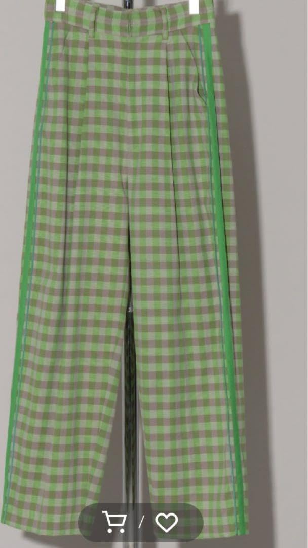 Amazon.co.jp: メゾンスペシャル、サイドラインチェックパンツ