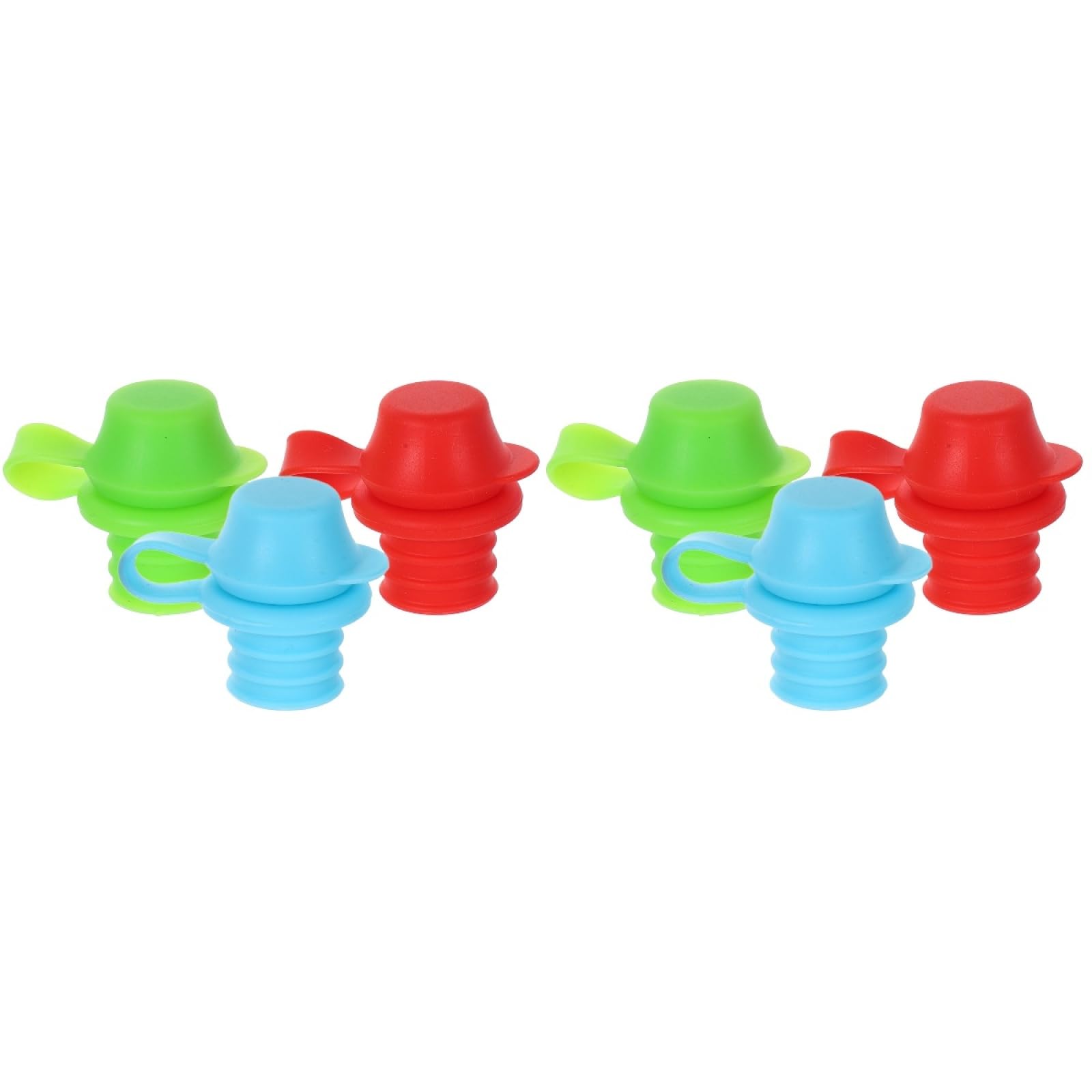 ifundom 6Pcs Silicone Baby Bottle Tops with Spill Proof Spouts and Toddler Water Bottle Adapters for Kids Drinking Convenience and Safety
