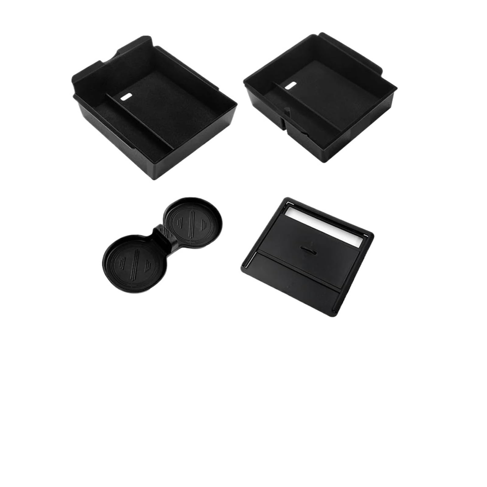 EVEKHAHHRB Console Storage Box Container For Tesla For Model Y For Juniper For Launch 2025 For 3 For Highland 2024 Console Armrest Storage Box Organizer ABS Armrest Storage Box(10)
