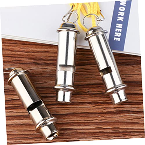 Set de 3 silbatos de seguridad de acero inoxidable miniatura 4
