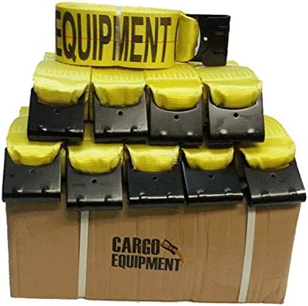 4 Inch Winch Strap with Flat Hooks - Box of 10 (27 Foot)