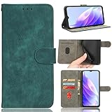 対応機種 for Honor X8 4G 電話カバー,対応機種 for Honor X30i 5G TFY-AN00 TFY-LX1 TFY-LX2 TFY-LX3 【PUレザー+シェル】カードスロット フリップスタンド マグネティッククロージャー Green