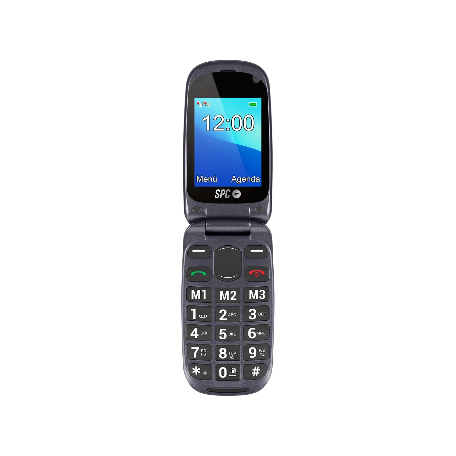 Smartphone basique Téléphone SPC Harmony 2 4G Double SIM 2.8 Blanc, boutons XL, bouton SOS, chargeur base