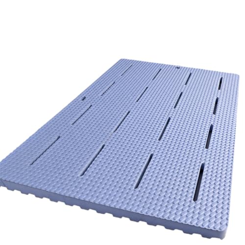 風呂 マット すべり止め 大判 風呂用 すのこマット 浴室 転倒防止 柔軟快適 マッサージマット 水はけがいい お風呂バスマット EVA 速乾 バスルーム 抗菌 防カビ シャワールーム 簡単 家庭用 シンプル お風呂マット (80*60*2cm,ブルー)