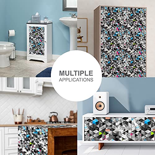 Image of Amazon Brand - Solimo PVC Self-Adhesive Wallpaper, Abstract, 41cm x 4.56m