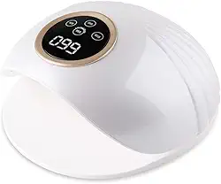 Cabine LED UV 80w Unhas Gel JMD 601 com 39 LEDS, Porcelana, Fibra, Esmalte Comum. Bivolt (Branco)