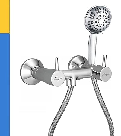 MAYUR CICH, Brass Wall Mixer For Bathroom Tap With Multi Flow Hand Shower Set (Flare-5704)