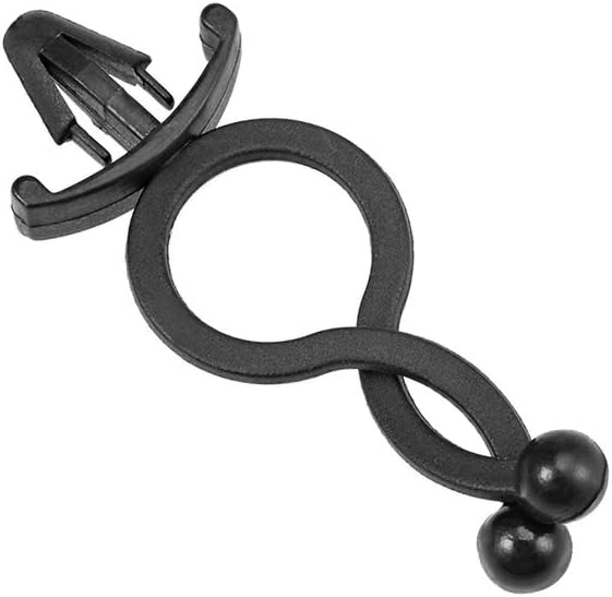 uxcell Twist Lock Cable Wire Ties Nylon U Shape Save Place 10mm Dia Black 100pcs
