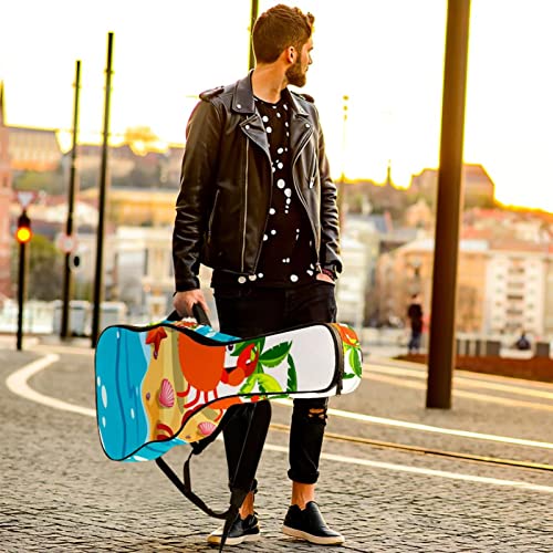 Housse de transport étanche pour guitare avec bandoulière réglable, Multicolore 07, 42.9×16.9×4.7 in, Organiseur de sac - Les Beatles, Paul McCartney, John Lennon, RIngo Starr, George Harrison Housse de transport étanche pour guitare avec bandoulière réglable, Multicolore 07, 42.9x16.9x4.7 in, Organiseur de sac – Image 7