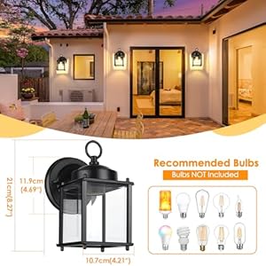 Outdoorwalllanternexteriorwaterproofwallsconcelightfixturesblackfrontdoorwalllightingwithclearbeveledglassshade2pack Urban Country Home Decor Outdoor wall lantern exterior waterproof wall sconce light fixtures black front door wall lighting with clear beveled glass shade 2 pack urban country home decor