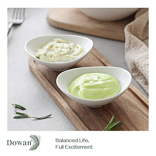 Dowan Ceramic Dip Bowls, 3 Oz 8 Pack White Dipping Bowls thumb #2