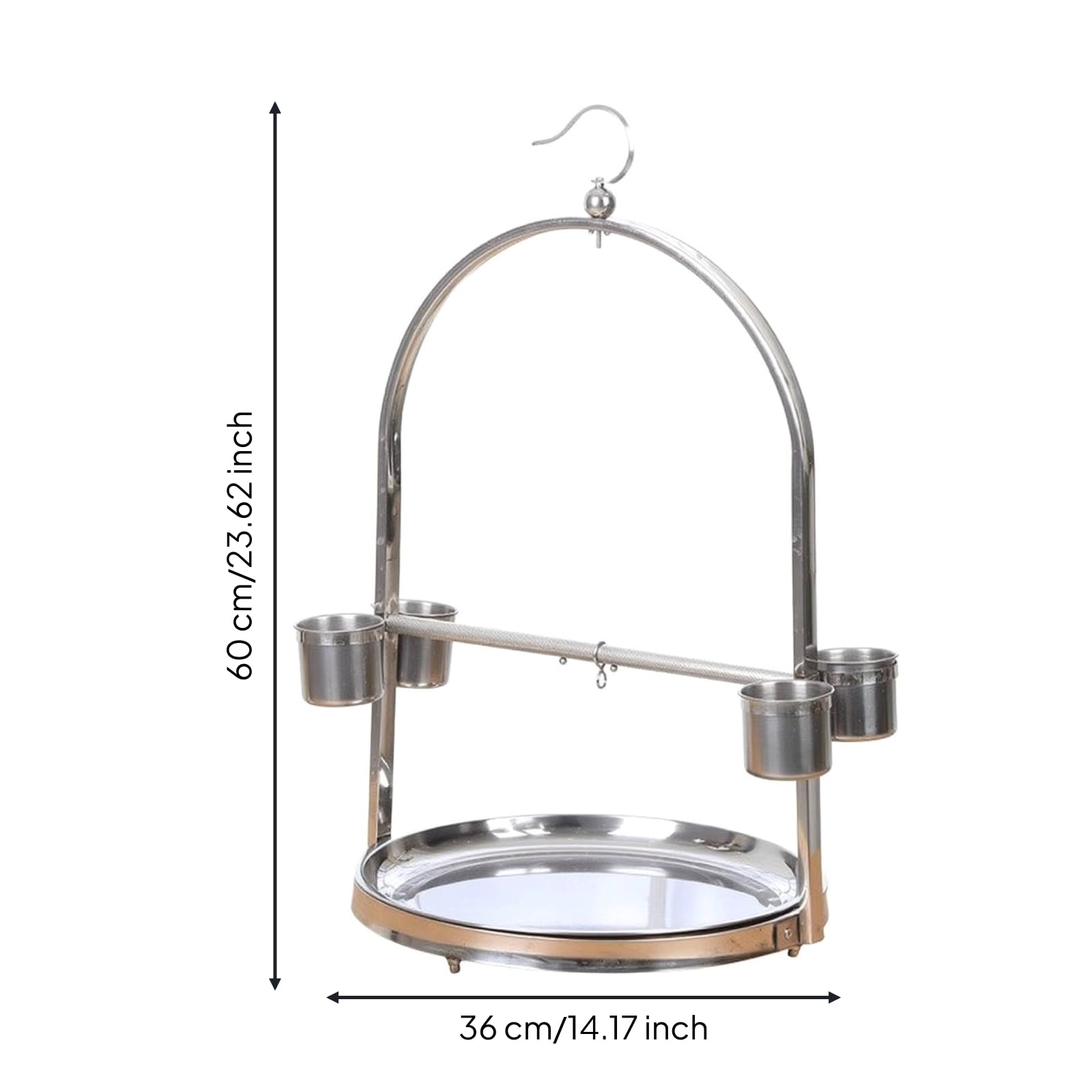 Qianly Freistehend ständer, Breite 36 cm, Höhe 60 cm
