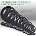 Fitvids Olympic Cast Iron 2-Inch Weight Plate for Strength Training & Weightlifting, Multiple Weights Available, 25LB (Pair)
