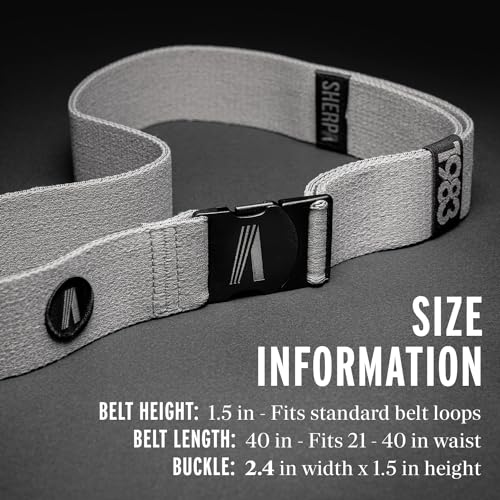 Sherpa Supply Stretch Webbing Belt for Men & Women: Your Ultimate Travel Companion - Perfect Fit for Men and Women Accessory 6