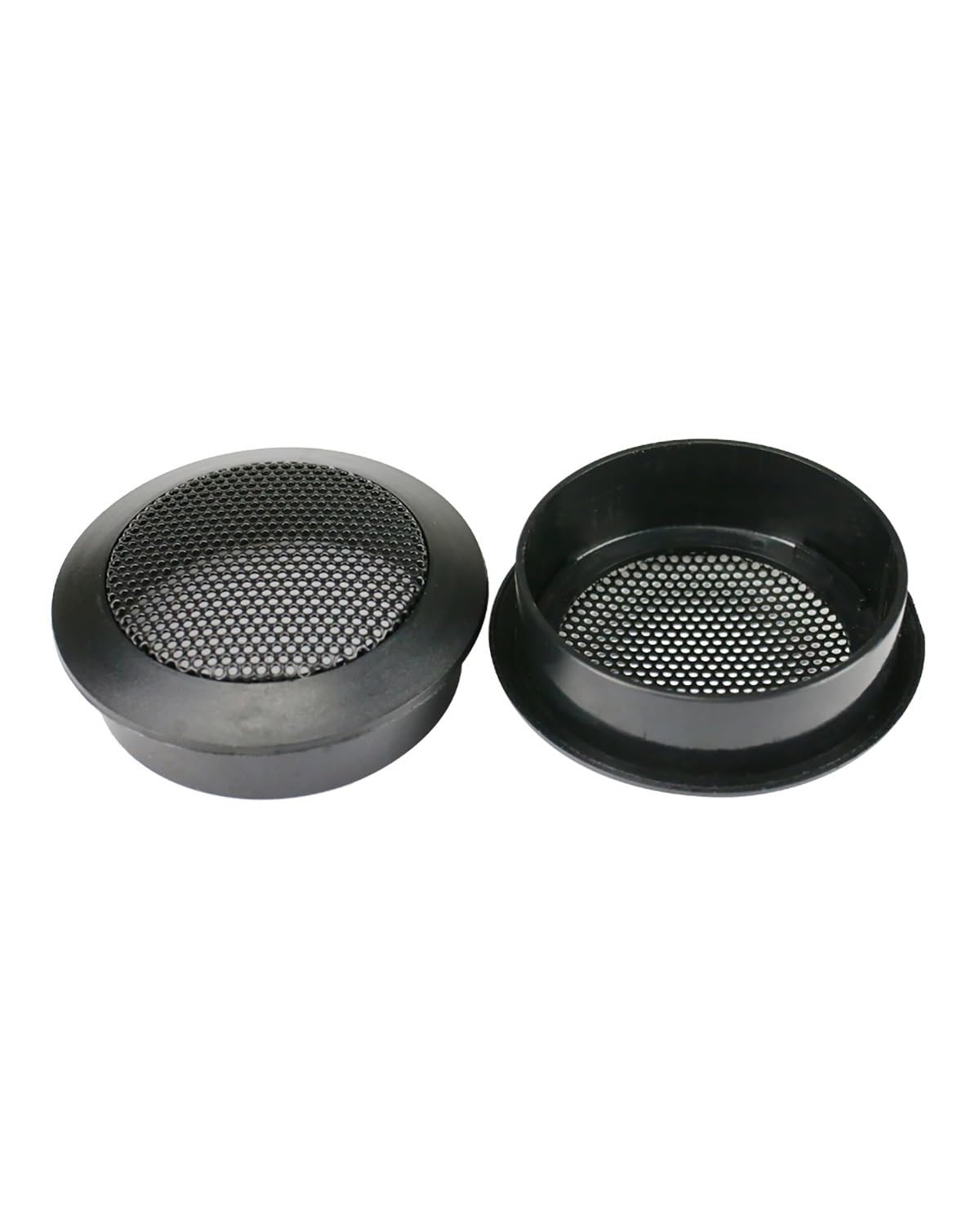 MXDDWLKJ Grille głośników samochodowych 2 szt. 5-calowe etui na głośnik 56 mm samochodowy głośnik wysokotonowy siatka pokrywa części naprawcze do samochodu wysokie głośniki audio osłona głośnika