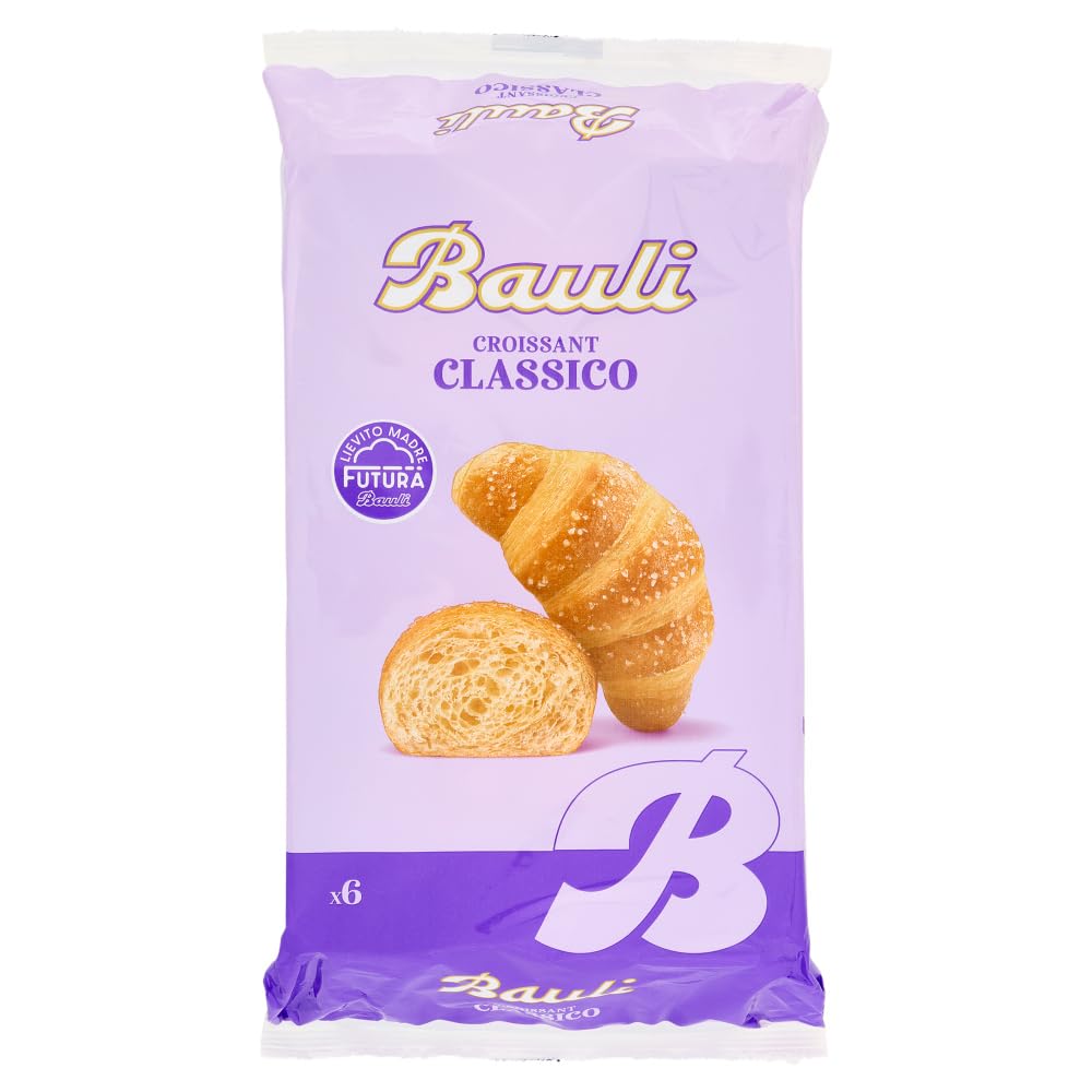 Italian Gourmet Assortiment Croissants Bauli – 6 Parfums (Abricot, Cerise, Chocolat, Crème Vanille, Pistache, Classique) – Goûter & Petit Déjeuner – Lot Mixte Moelleux + Italian Gourmet Polpa