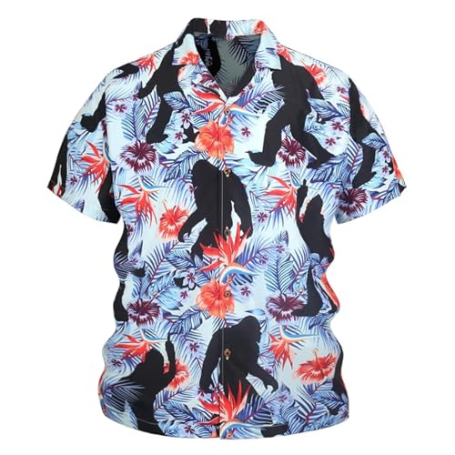 Chemise homme manches longues à fleurs et imprimés ananas exotiques
