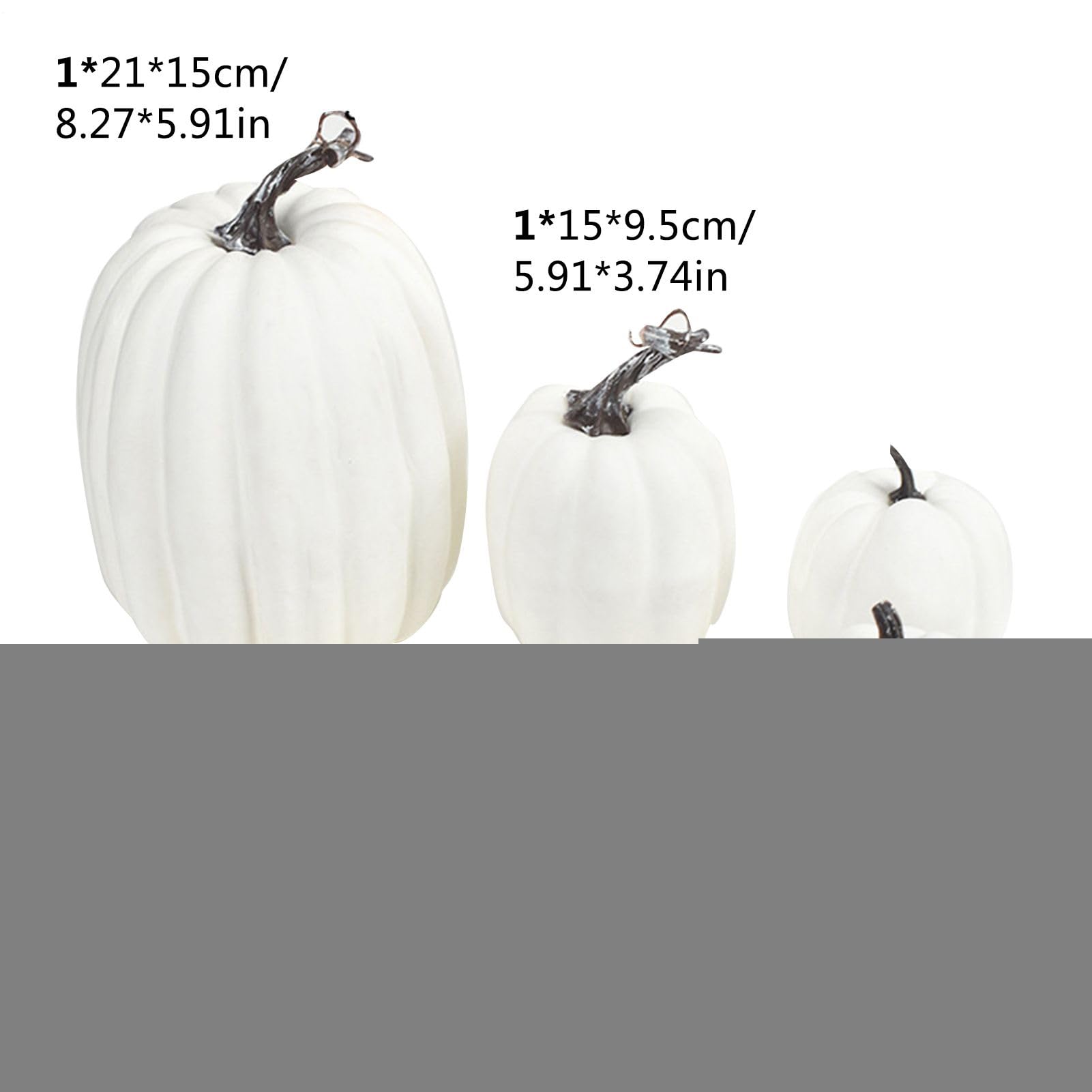 Citrouille En Polystyrène 12,5 Cm - Décorations D'Halloween - 10 Doigts